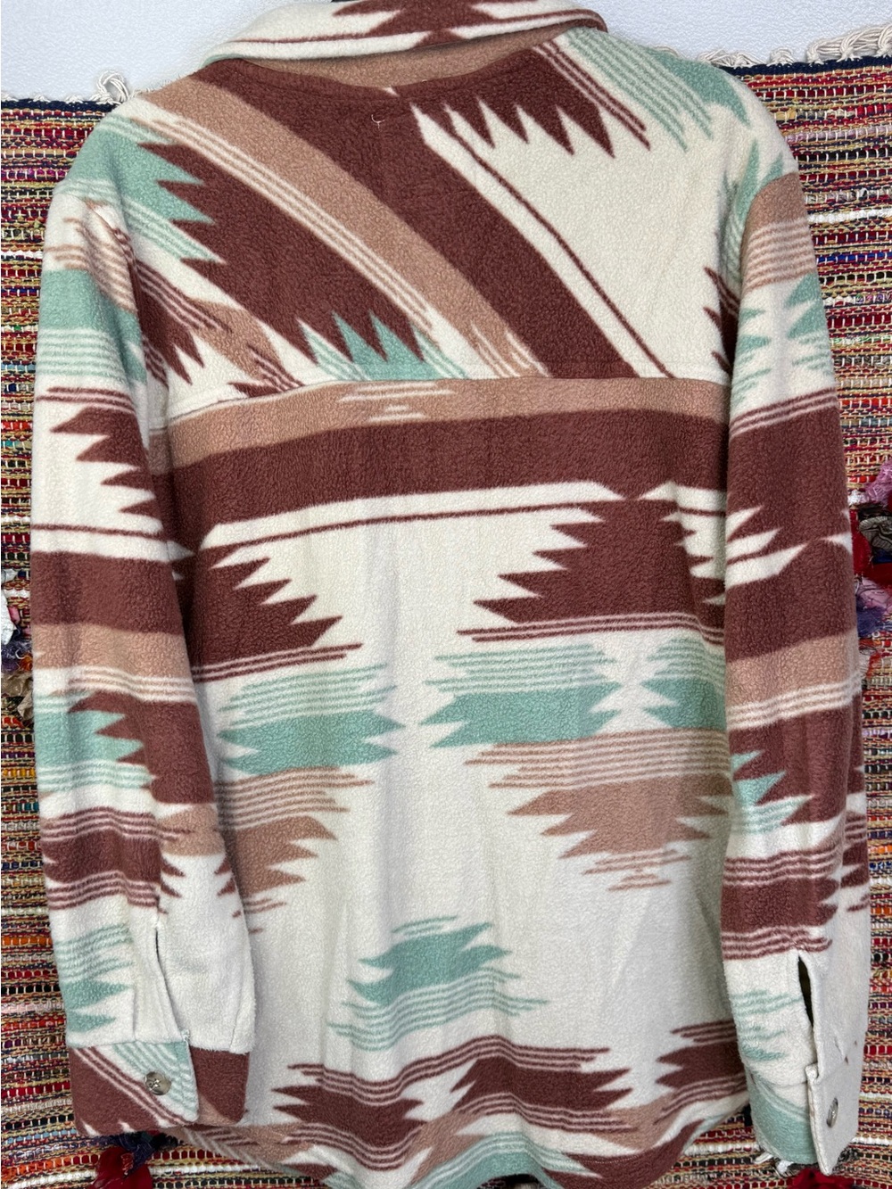 Thread & Supply Aztec Pattern Utility Shacket Jacket - size Large - Picture 4 of 4
